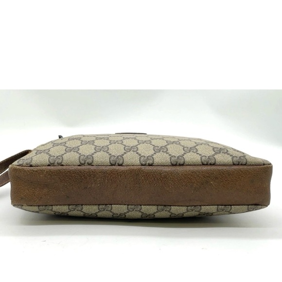 Authentic Gucci GG Supreme PVC Leather Beige Brown - Picture 3 of 9